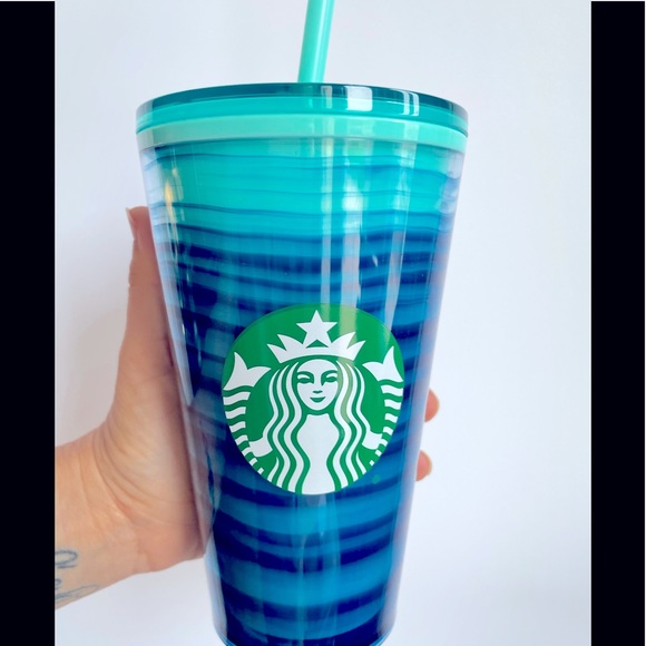 Starbucks Acrylic Tiger Blue Cold Cup - Picture 3 of 4